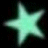 A static pixelated star with four elongated arms radiating from a central point, rendered in light cyan and white against a black background.