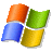 Four overlapping, pixelated, curved shapes in orange, green, blue, and yellow arranged in a 2x2 grid on a gray background.