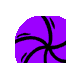 Animated sequence showing a cartoon character's face transforming from abstract purple swirls into multiple smiling figures with hearts and yellow backgrounds.