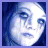 12 pixelated frames showing a female face with tears, transitioning from bright blue to dark gray tones. The word 'Fading' appears in black text over some frames