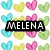 A static image with a repeating pattern of pastel-colored hearts in cyan, yellow, pink, and green on white background.