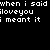 Black background with white pixelated text arranged in two , repeating phrases about sincerity and confirmation