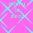 Pixelated cyan text 'avery is sexy' repeats across a bright pink background with light blue diamond-shaped lines