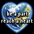 Heart-shaped Earth image with text overlays: 'be a part reach a heart', 'just one spark starts a fire', and 'shine a light and send it on'.