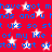 Red background with white stars and blue text repeating phrases like 'have got mhave got m' and 'stay out of'.