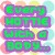Pixelated green text on purple blocks with pastel polka dots and hearts background, displaying a humorous phrase about needing a body or bootie.