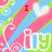Pixelated icon with diagonal pink, blue, and green stripes, white swirls, and red text reading "I Love Brian" over green "iY" letters.