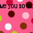 Pink background with scattered brown, white, and green circular shapes; partial black text reading 've you so' visible.