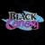 Animated icon featuring a blonde woman in a black outfit with a low neckline, showing multiple poses against black and blue backgrounds.