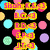 Pixelated icon with four distinct sections: top-left text on black background, top-right text on light blue, bottom-left text over fiery gradient, and empty gray