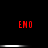 Red 'ENO' text on black background with horizontal white bars, animated to shift vertically