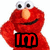 Red puppet character with large eyes and orange nose, hand raised to cheek, smiling, with four text blocks below in red and black lettering.