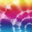 Pixelated sunset scene with gradient sky transitioning from yellow to red and purple, reflecting on blue water below.