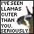 Pixelated static image featuring a llama head on the right and bold black text on the left reading "I'VE SEEN LLAMAS CUTER THAN YOU. SERIOUSLY."
