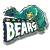 Pixelated green and blue logo with white text reading "BAYLOR" on a transparent background, featuring a stylized mascot head above the text block.