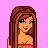 Pixel art contact sheet showing three frames of an animated icon with a cartoon woman, text boxes reading "I Love Horses" and "Made of DollsNow.com", and visible animation changes between frames.