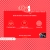 Red pixelated interface with three circular icons, a white horizontal bar at bottom left, and small dark square in bottom right corner on checkered background.
