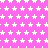 A static image of a pink background covered with white star shapes , with one section showing pixelated distortion