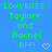 Pixelated green text on blue background reads 'LOUVERSS Taylorr and Rachel BFF!' with pink heart symbol.