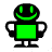 Four pixelated cartoon characters with black outlines, each featuring a distinct colored torso and facial expression arranged in a 2x2 grid on a white background.