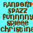 Pixelated brown text on cyan background with red accent in 'RANDOM' and partial wordwall reading.