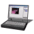 A 4x3 contact sheet of 12 identical laptop icons arranged in rows and columns, each showing a silver laptop with blue screen borders displaying pink abstract content.