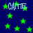 Dark blue background with scattered green stars and repeated light blue text 'CAME' in pixelated font.
