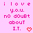 Pixelated pink background with repeated text and heart symbols in red, arranged in a pattern