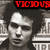 Pixelated grayscale portrait of a person with dark hair against classical columns, red text above reads 'VICTOR' in blocky letters.