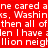 Red background with white pixelated text repeating phrases like 'ne cared ane cared a' and 'then all of then all of' in a distorted, glitchy pattern.