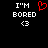 Two side-by-side pixel art display identical text and symbols with a red heart replacing the left 's white heart