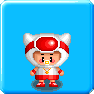 Pixelated character in red and white outfit with white hooded helmet, yellow mouthpiece, and gold necklace, shown from multiple angles on blue background.