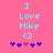 Pixelated text and symbols on a pink background with blue and purple elements.