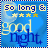 Animated contact sheet of 20 frames showing a blue-themed 'good night' icon with yellow stars and text variations across sampled frames.