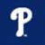 A white stylized 'P' on a solid blue background, transitioning to the same 'P' within a red-bordered diamond shape with layered colors.