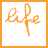 Animated sequence of orange text and cloud graphics forming the phrase 'life isn't about waiting for the storm to pass, it's about learning how to dance in the rain' on white background.