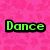 Pixelated of four sections with text labels: Dance, Tennis, Soccer, and empty gray area, each with distinct background patterns and colors