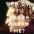 Pixelated image of two people in close proximity with overlaid text asking to marry.