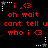 Red text on black background with white and gray star-shaped borders, displaying repeated phrases in a