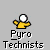 Pixelated character in yellow shirt with white head holding red-and-white firework, transitioning through flame and smoke effects.