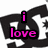 A black and white stylized logo with pink text 'i love' overlaid on the top-left portion of the image.