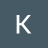 A pixelated white letter K on a solid dark teal background with no additional elements or text.