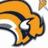 A pixelated graphic divided into four quadrants: top-left shows a partial orange and white animal head with black stripes, top-right displays 'Buffalo Sabres' text on blue, bottom-left shows 'ROCK' text on blue, bottom-right is solid gray.