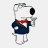 A pixelated cartoon dog mascot in formal attire holding a microphone next to stylized text reading 'doggystyle' on two lines.