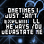 A static digital image with repeated text and heart motifs on a dark background, featuring blue and white pixelated elements.