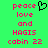 Green background with pink text reading 'peace love and HAGIS cabin 22' on both sides, a black pixelated heart symbol between the two text blocks.