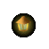 Two pixelated circular frames showing a lantern icon with glowing light effects, side-by-side on gray background.