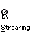 Pixel art animation of a character in multiple poses with speech bubbles containing text like "I FEEL THE WIND!!!" and "HEY!GET BACK HERE!!" over gray background.
