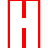 Red and white graphic with large stylized letters H and S above a red rectangular banner containing the word FLAMES in white capital letters.