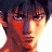 A pixelated anime-style character face on the left side of a contact sheet, with